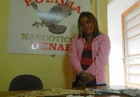 A mulher foi presa na tarde de ontem