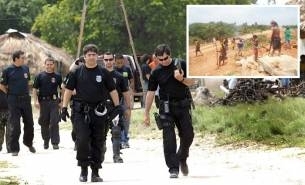 Presena da PF  solicitada pelo MPF na rea para garantir a integridade de moradores