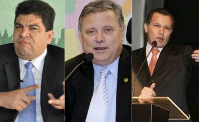 Governador do Estado Silval Barbosa, do Senador Blairo Maggi e o suplente Cidinho Santos