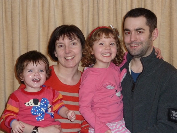 Jessica,  esquerda,  a caula da famlia Hawley