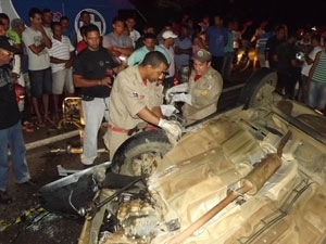 Batida ocorreu em ultrapassagem, segundo a PRF.