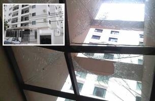 Edifcio Dunhill, onde o adolescente Joo Vitor se acidentou, ao cair de um andar, durante uma festa 