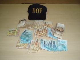 A quantia no estava declarada