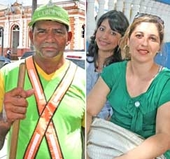 O gari Claudeci e a bi�loga Rita de C�ssia: pelas pequenas atitudes se avalia o car�ter de uma pessoa