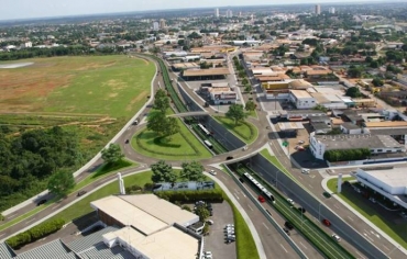 Concepo arquitetnica do sistema VLT na regio da Avenida da FEB, em Vrzea Grande