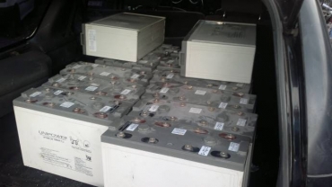 Baterias furtadas poderiam ser revendidas por at R$ 3 mil 