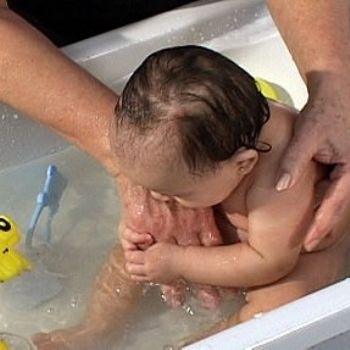 Depois de 31 dias na casa da av, era o primeiro dia do beb com a me