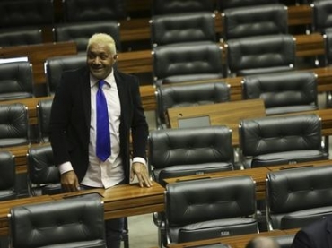 O deputado federal Tiririca em sess�o no plen�rio 
