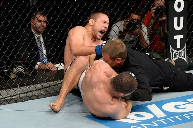 Toquinho no momento da polmica finalizao: atleta fez isso outras vezes