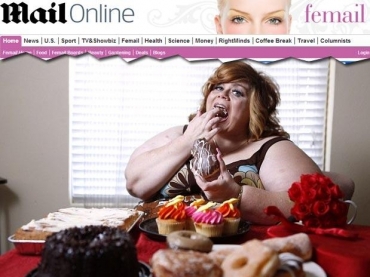 Sammee Matthews apresenta o diagnstico de sitofilia, uma obsesso ertica por comida Foto: Reproduo