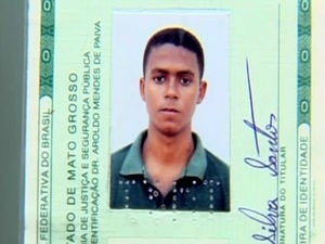 Wesley Santos foi morto durante motim em penitenciria de Cuiab (Foto: Reproduo/TVCA)