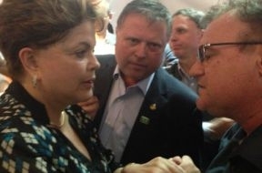 Presidente Dilma , senador Blairo Maggi e o empresrio Era Maggi