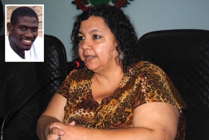 Professora Janana, que viu toda a agresso que levou o estudante Toni  morte, em pizzaria