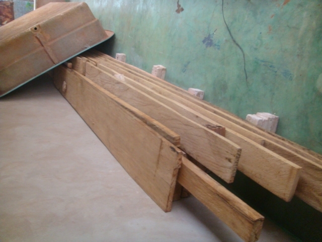 Madeiras apreendidas pela PMA