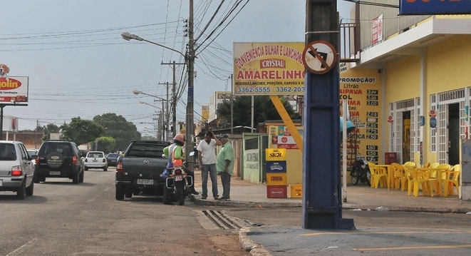 O estabelecimento onde o tiroteio aconteceu, em Campo Grande