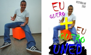 Primeiro cartaz virtual, desenvolvido pelo acad�mico Andrews Andrade 