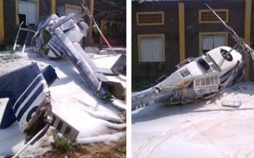 Helicpotero caiu trs minutos depois de decolar