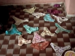 Na casa do suspeito, foram encontradas vrias peas ntimas de crianas