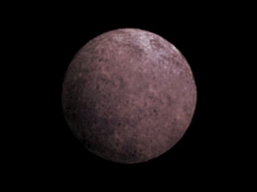 Cientistas encontraram gelo e metano no Branca de Neve. Esta imagem  uma concepo artstica do planeta ano