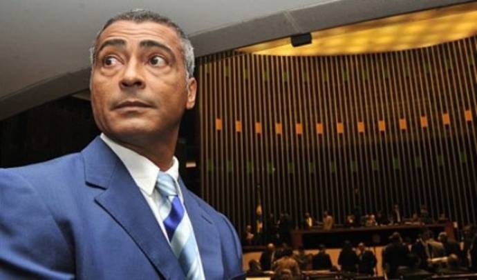 Deputado Romrio, que est em Cuiab para acompanhar as obras da Copa do Mundo