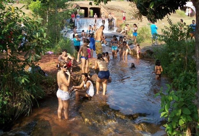 Terminal da Salgadeira, ponto turstico do Parque de Chapada: acesso aos turistas est impedido