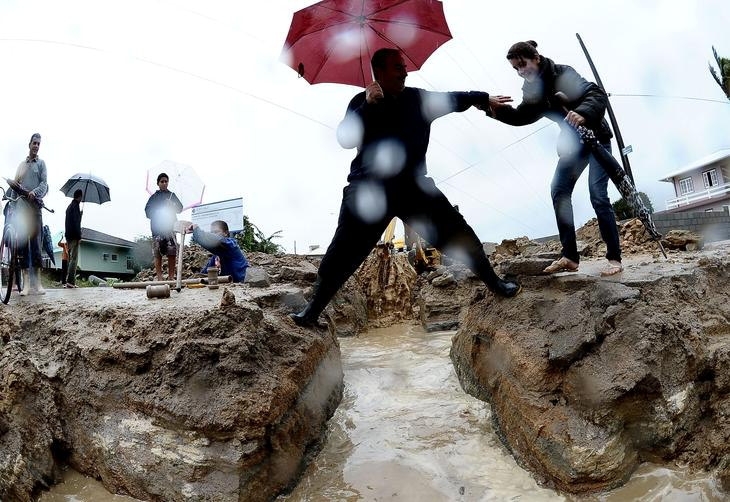 Enchente prejudicou moradores do bairro Ariri da Formiga, em Palhoa