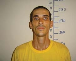O suspeito Alexandre Silveira Barbosa, conhecido por Magro, foi preso no municpio de Nova Xavantina