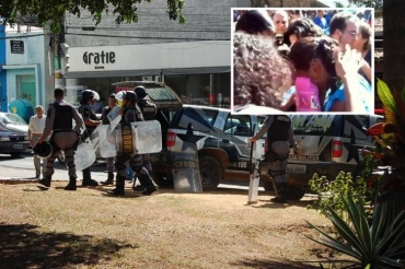 PM nega que tenha usado spray de pimenta para conter manifestantes 