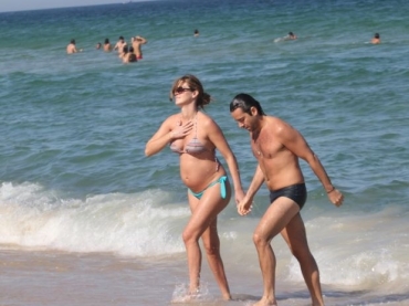 Letcia est no sexto ms de gestao