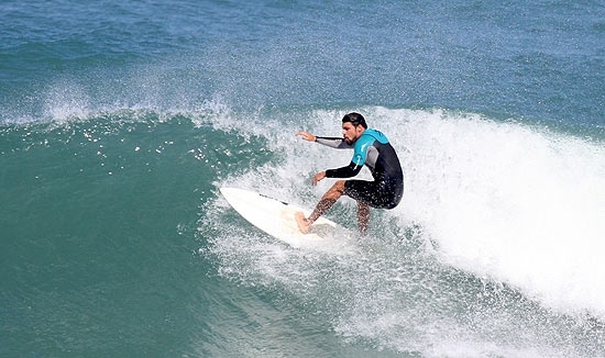 O ator Cau Reymond, que aproveitou folga nas gravaes de 