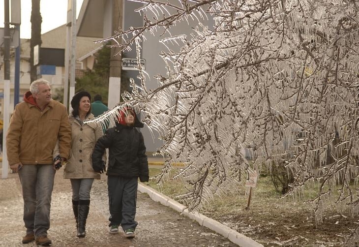 Termmetros marcaram -4,7C em So Joaquim nesta manh