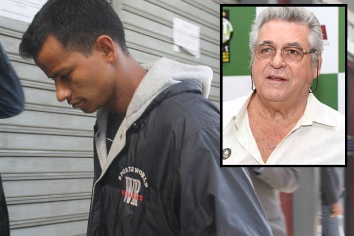 O empresrio Adriano (no destaque), vtima do segurana Alexsandro: execuo sem piedade