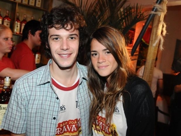 Jayme Matarazzo curtiu um arrai animado ao lado da amada