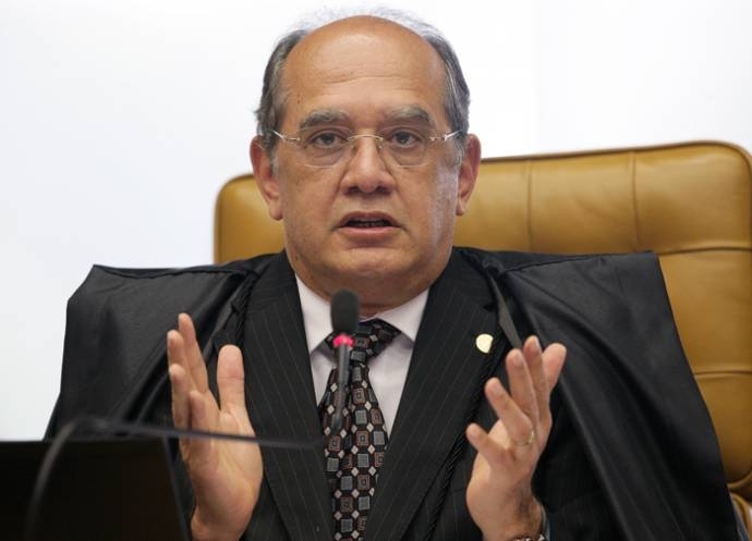 O ministro Gilmar Mendes, que foi alvo do ex-advogado preso ontem