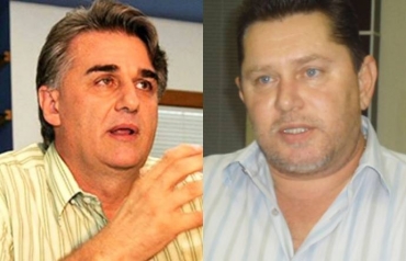 Prefeito Chico Bedin (esq) estaria sendo extorquido por vereadores; 