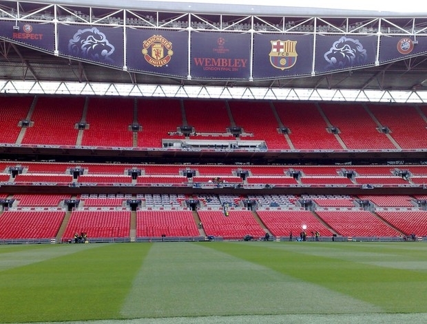 Estdio de Wembley est pronto para final da Liga dos Campees