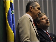 Rebelo e Maia em votao do projeto que dividiu ruralistas e ambientalistas