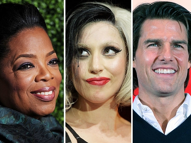 Oprah Winfrey e Tom Cruise j apareceram mais de uma vez no topo dos mais poderosos