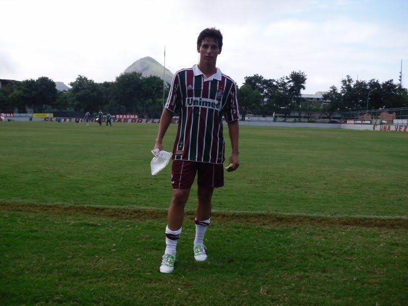 Diogo Falco  aps o jogo contra o Flamengo na Gvea pelo Carioquinha (Flu 1x0 Fla).