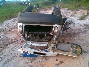 Jovem de 25 anos morreu em capotamento. Outras quatro pessoas se feriram