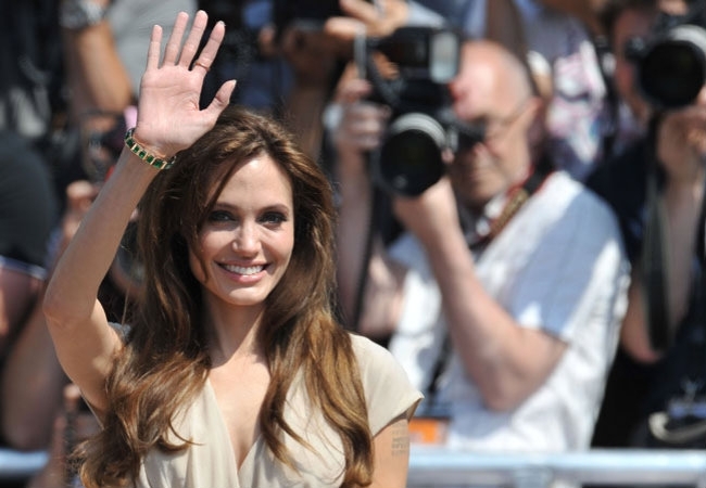 Atriz americana esteve ao lado de Jack Black e Dustin Hoffman para promover a animao 