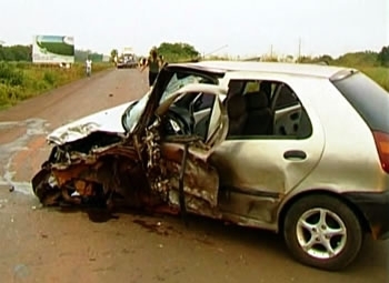 Acidente na rodovia deixou quatro pessoas feridas em Tangar da Serra