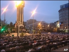 Manifestantes entraram em conflito com foras de segurana em Homs