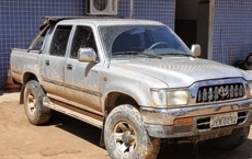 Jonilson de Lima fugiu na caminhonete da fam�lia e acabou atingido na n�dega antes de ser preso 