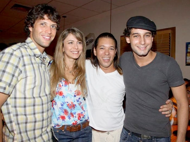 Gustavo Leo e Rafael Almeida prestigiaram o evento