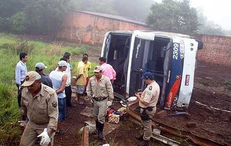 O nibus que tomou no trevo de Rio Brilhante