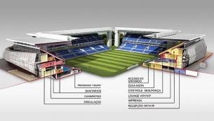 Concepo arquitetnica da Arena Pantanal, o novo Verdo: trunfo para a Copa das Confederaes
