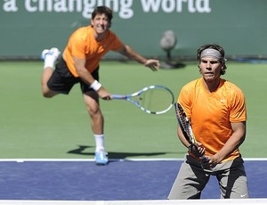 Rafael Nadal e Marc Lopez venceram mais uma nas duplas de Indian Wells