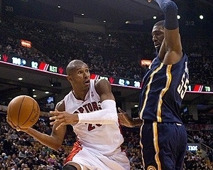 Leandrinho foi o dono da noite na vitria do Toronto