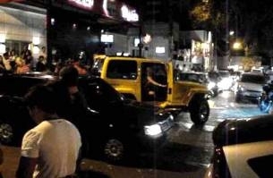 Um dos principais points da noite cuiabana, a Praa Popular tambm  local de muita confuso